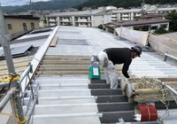 【諏訪市】K株式会社 倉庫 屋根改修・塗装工事（ポリカ折板Y500・ユメロックルーフ仕様）