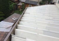 【諏訪市】K株式会社 倉庫 屋根改修・塗装工事（ポリカ折板Y500・ユメロックルーフ仕様）
