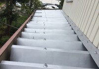 【諏訪市】K株式会社 倉庫 屋根改修・塗装工事（ポリカ折板Y500・ユメロックルーフ仕様）