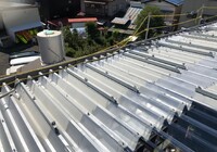 【諏訪市】K株式会社 倉庫 屋根改修・塗装工事（ポリカ折板Y500・ユメロックルーフ仕様）