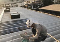 【諏訪市】K株式会社 倉庫 屋根改修・塗装工事（ポリカ折板Y500・ユメロックルーフ仕様）