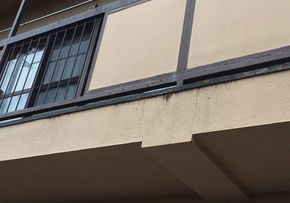【飯田市丸山町】Mアパート 賃貸アパート 階段・手摺・ベランダ鉄部塗装工事（パワーMレタン仕様）