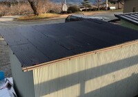 【下伊那郡松川町】増野自治会 会所 波トタン屋根塗装工事（ルーフスターSi仕様）