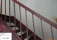 【飯田市追手町】天空の城 三宜亭本館 非常階段 鉄部塗装工事（3工程Si仕様）