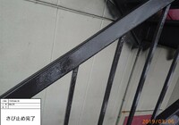 【飯田市追手町】天空の城 三宜亭本館 非常階段 鉄部塗装工事（3工程Si仕様）