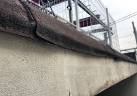 【飯田市追手町】天空の城 三宜亭 非常階段 屋上防水工事（防水X-2密着工法）