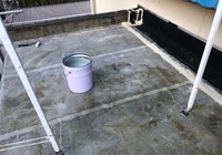 【飯田市追手町】天空の城 三宜亭 非常階段 屋上防水工事（防水X-2密着工法）