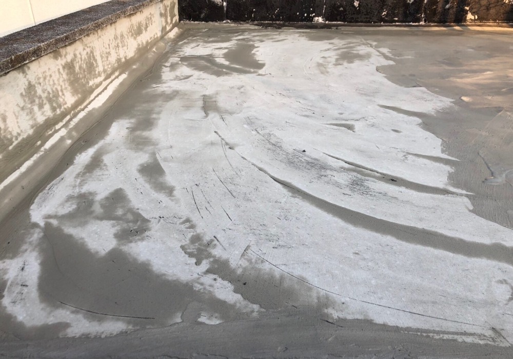 【飯田市追手町】天空の城 三宜亭 非常階段 屋上防水工事（防水X-2密着工法）