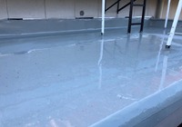 【飯田市追手町】天空の城 三宜亭 非常階段 屋上防水工事（防水X-2密着工法）