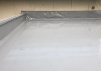 【飯田市追手町】天空の城 三宜亭 非常階段 屋上防水工事（防水X-2密着工法）