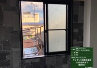 【飯田市本町】日通プロパンビル 201号室・401号室 窓枠塗装工事（2液型ウレタン塗装仕様）
