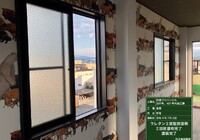 【飯田市本町】日通プロパンビル 201号室・401号室 窓枠塗装工事（2液型ウレタン塗装仕様）