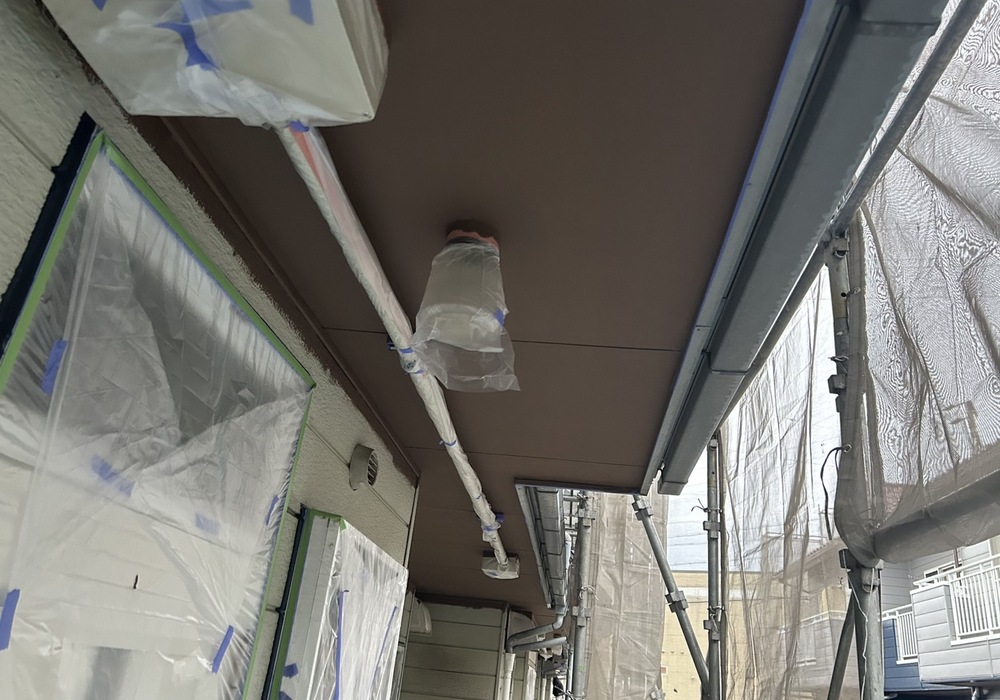 【飯田市松尾】 おんたけコーポ棟A アパート外壁塗装・屋根塗装・防水工事（ユメロック114ライン仕様）