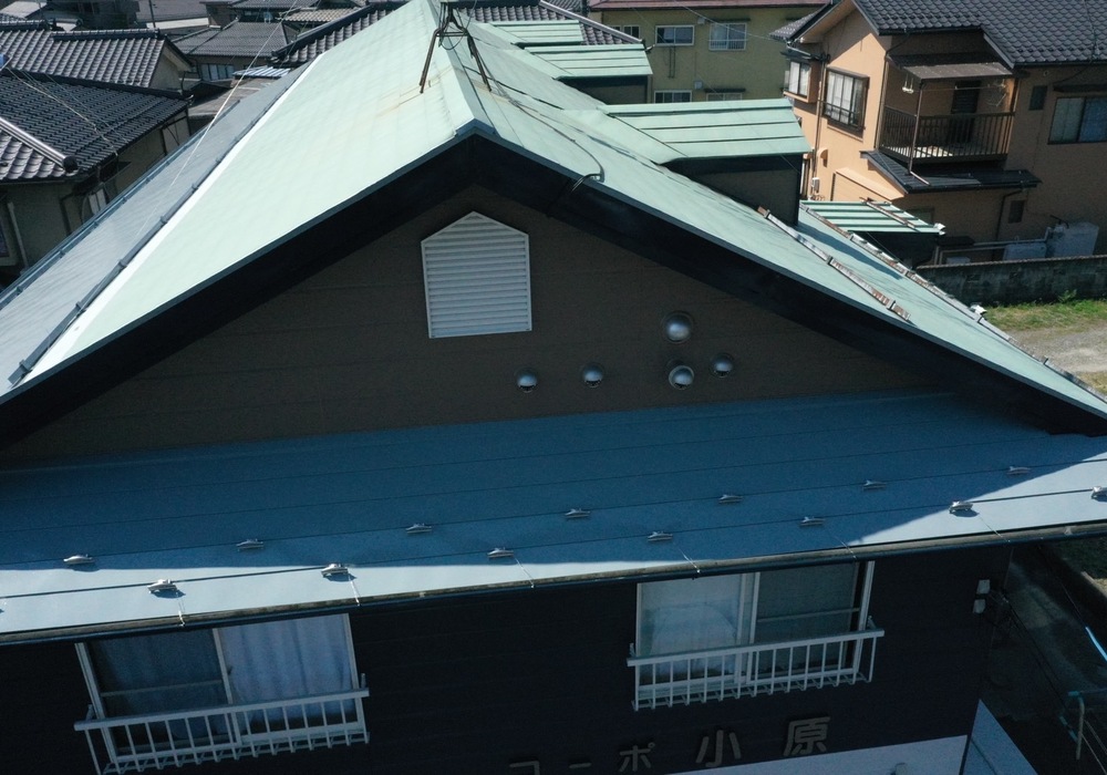 【飯田市鼎切石】 賃貸アパートコーポ小原様 アパート外壁塗装・外壁修繕・屋根塗装工事