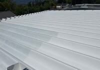 【飯田市龍江】（有）鈴木製作所様 工場 折半屋根遮熱塗装工事（シャネツトップワン仕様）