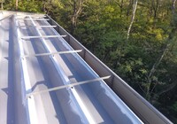 【飯田市龍江】（有）鈴木製作所様 工場 折半屋根遮熱塗装工事（シャネツトップワン仕様）