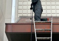 【飯田市小伝馬町】太田歯科様 玄関上屋根塗装工事（ユメロック114ライン仕様）