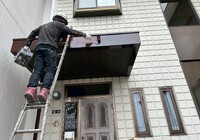【飯田市小伝馬町】太田歯科様 玄関上屋根塗装工事（ユメロック114ライン仕様）