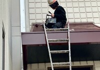 【飯田市小伝馬町】太田歯科様 玄関上屋根塗装工事（ユメロック114ライン仕様）