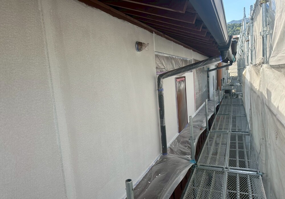 【下伊那郡高森町】山吹新田地区集会所 外壁・屋根塗装工事