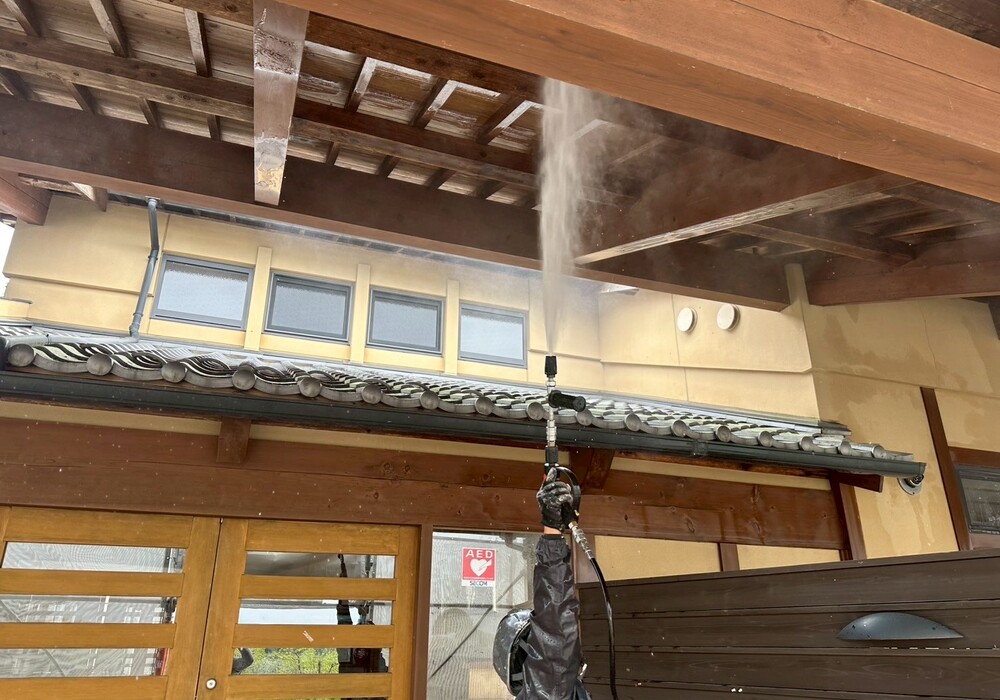 【下伊那郡高森町】山吹新田地区集会所 外壁・屋根塗装工事