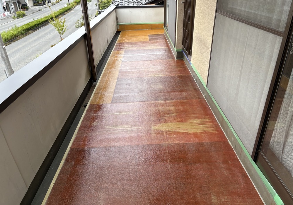 【飯田市丸山町】戸建て G様邸 ベランダ防水・笠木改修工事（FRP防水仕様）