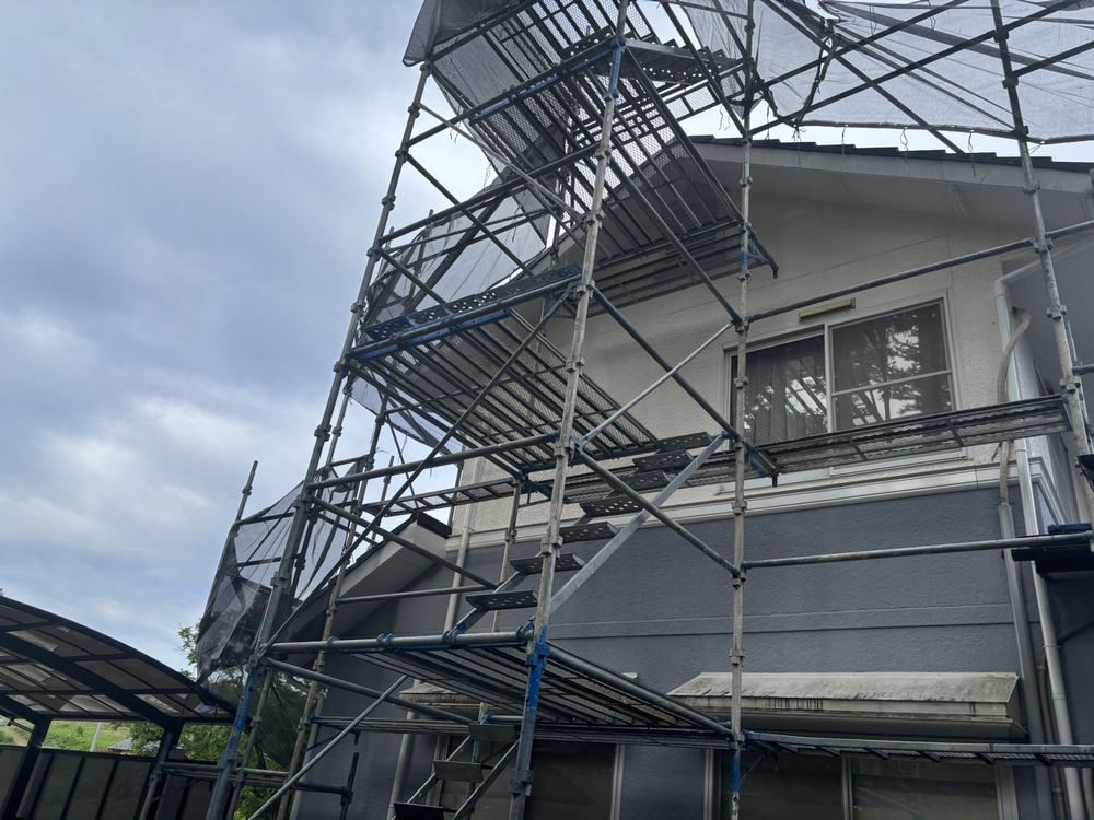 飯田市山本のS様邸 屋根塗装工事の施工写真