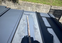 飯田市山本　H 様邸　【追加工事】屋根塗装工事　弱溶剤二液型NADシリコンウレタン樹脂塗料