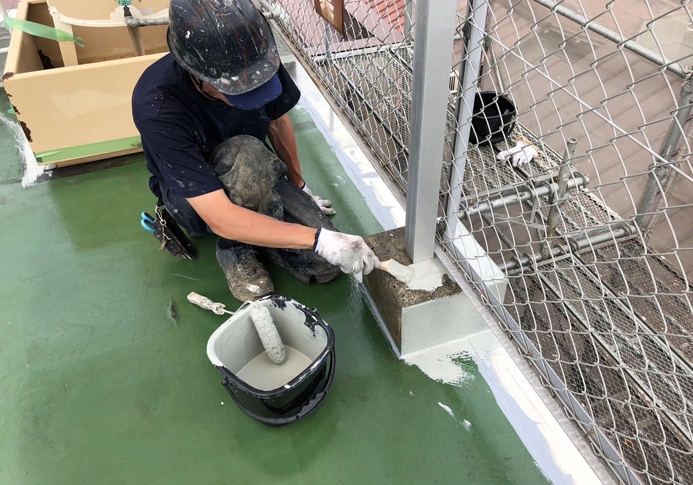 【飯田市中央通り】にしべ様 店舗外壁塗装・屋根塗装・ベランダ防水工事（ユメロック114ライン仕様）