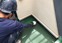 【飯田市中央通り】にしべ様 店舗外壁塗装・屋根塗装・ベランダ防水工事（ユメロック114ライン仕様）