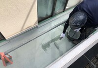 【飯田市中央通り】にしべ様 店舗外壁塗装・屋根塗装・ベランダ防水工事（ユメロック114ライン仕様）
