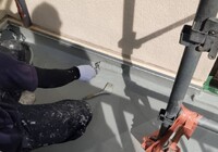 【飯田市中央通り】にしべ様 店舗外壁塗装・屋根塗装・ベランダ防水工事（ユメロック114ライン仕様）