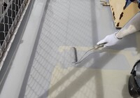 【飯田市中央通り】にしべ様 店舗外壁塗装・屋根塗装・ベランダ防水工事（ユメロック114ライン仕様）