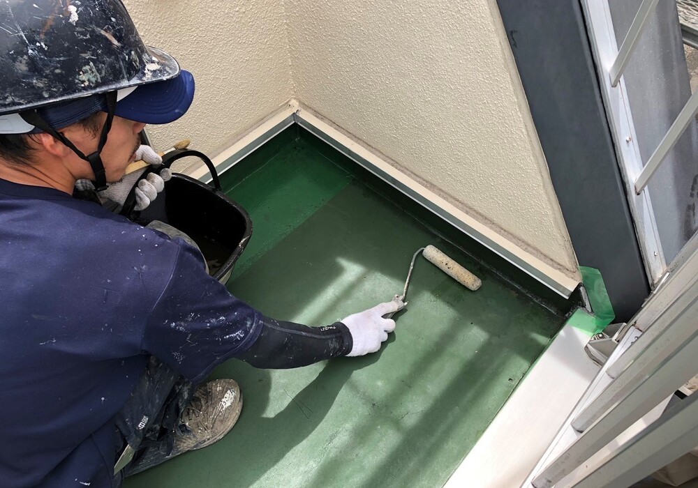 【飯田市中央通り】にしべ様 店舗外壁塗装・屋根塗装・ベランダ防水工事（ユメロック114ライン仕様）