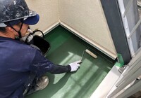 【飯田市中央通り】にしべ様 店舗外壁塗装・屋根塗装・ベランダ防水工事（ユメロック114ライン仕様）
