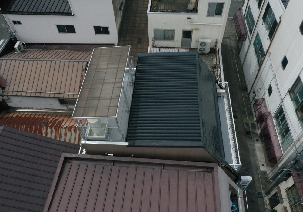 【飯田市中央通り】にしべ様 店舗外壁塗装・屋根塗装・ベランダ防水工事（ユメロック114ライン仕様）