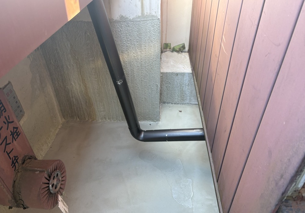 【飯田市名古熊】下伊那農業高等学校様 高架水槽架台防水改修工事（通気緩衝ウレタン防水・脱気筒設置仕様）